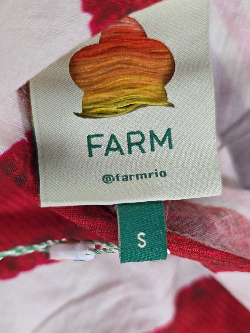 NWT FARM Rio Amazing Stripes Frilled Asymmetrical Tiered midi skirt size S - Picture 3 of 8